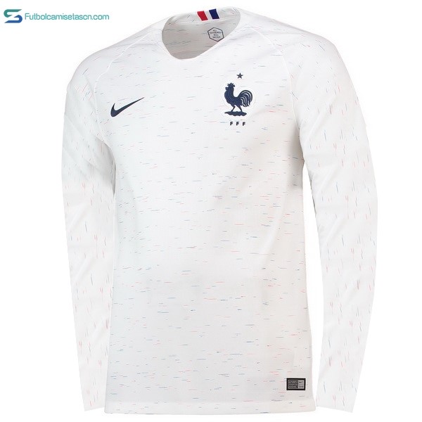 Camiseta Francia 2ª ML 2018 Blanco